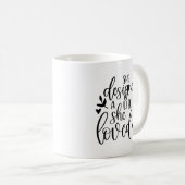 Mug Inspiré Elle A Conçu Une Vie Qu'Elle Aimait Botani (Devant droit)
