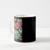 Mug Inspiré Motivationnel Ivf Mama Fleur sauvage Ivf M (Devant gauche)