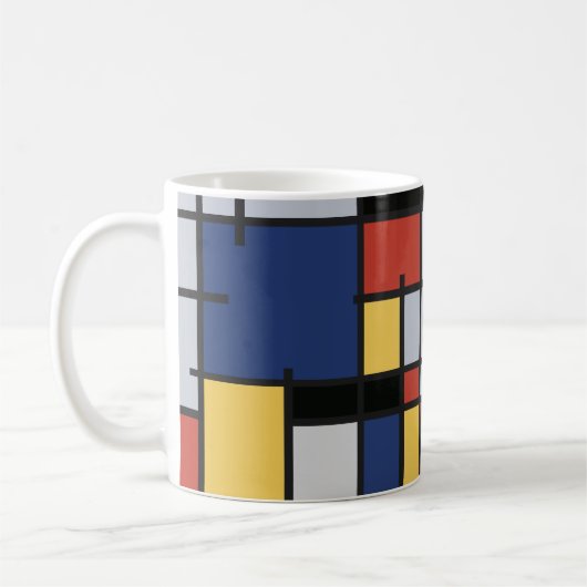 Mug inspiré par Mondrian (Gauche)