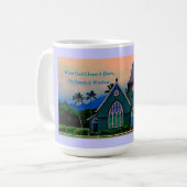 Mug Inspiré quand Dieu ferme une porte (Devant gauche)