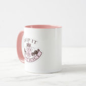 Mug inspirée par le juteux rose et la fille (Devant gauche)