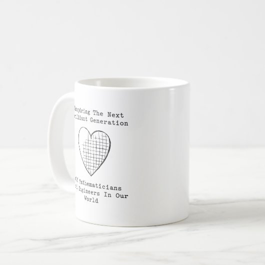 Mug Inspirer la prochaine génération : l'avenir des ma (Devant gauche)