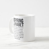 Mug Inspirer l'alphabet (Devant gauche)