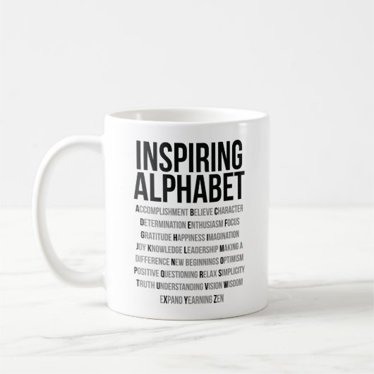 Mug Inspirer l'alphabet (Gauche)
