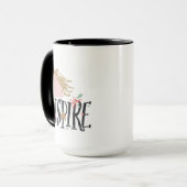 Mug Inspirez la licorne de crinière d'or de | (Devant gauche)
