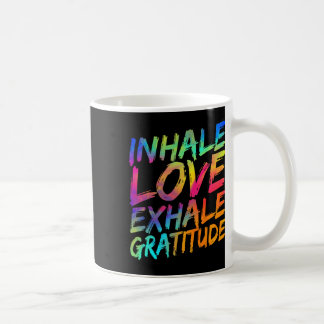 Mug Inspirez l'amour expirez la gratitude Yoga Méditat