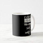 Mug Insrational Everyday Is A New Beginning Sarcasm Te (Devant droit)