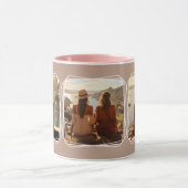 Mug Instagram Photo Collage Modèle moderne Brown C88 (Centre)