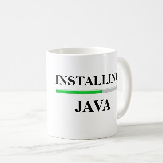 Mug Installation de Java (Devant droit)