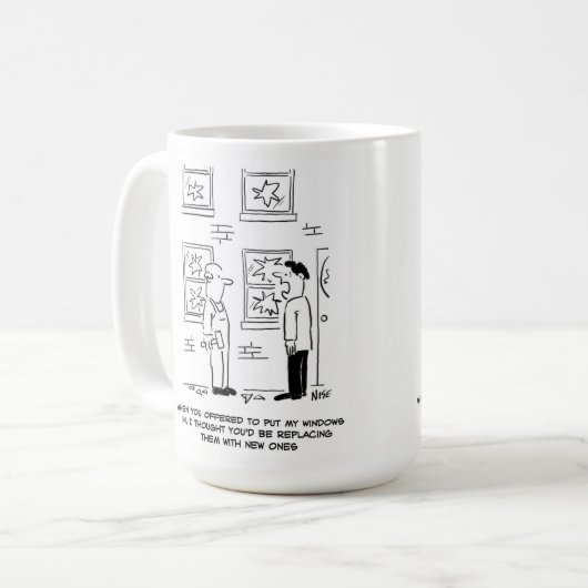 Mug Installation De Windows. Un Malentendu. (Devant gauche)