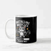 Mug Installation Muscles Veuillez Patienter Gym Cat Bo (Gauche)