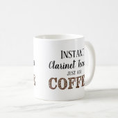 Mug Instant Clarinet Enseignant Juste Ajouter De La Mu (Devant droit)