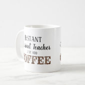 Mug Instant Clarinet Enseignant Juste Ajouter De La Mu (Devant gauche)