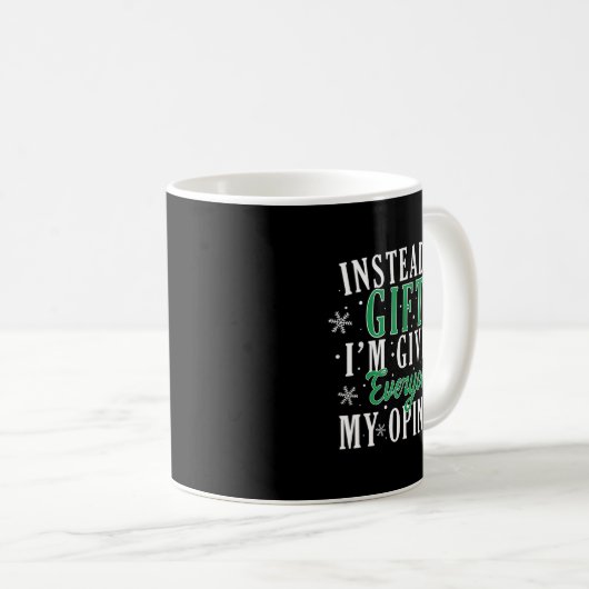 Mug Instead Of I'm Giving Everyone My Onion Funny Xmas (Devant droit)