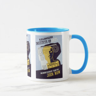 Mug Institut de Kalamazoo des arts - affiche de WPA -