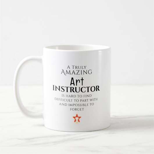 Mug Instructeur d'art incroyable difficile à trouver P (Gauche)