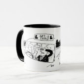 Mug Instructeur de conduite ou examinateur Dessin de M (Devant gauche)