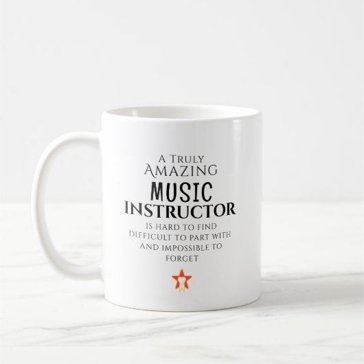 Mug Instructeur de musique incroyable difficile à trou (Gauche)