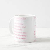 Mug Instructeur de Parkour Drôle (Devant gauche)