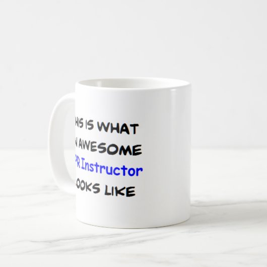 Mug instructeur du cpr, génial (Devant gauche)