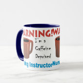 Mug Instructeur soignant déshérité par caféine (Devant gauche)