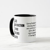 Mug Instruction de base avant de quitter la Terre BIBL (Devant gauche)