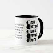 Mug Instruction de base avant de quitter la Terre BIBL (Devant droit)