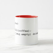Mug Instructions codées - café (Centre)