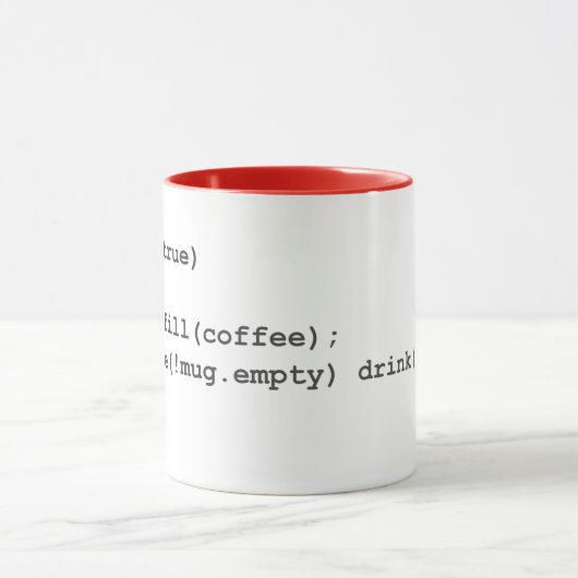 Mug Instructions codées - café (Centre)