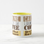 Mug Instructions de boissons avec nom (Centre)