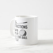 Mug Instructions de golf (Devant gauche)