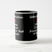 Mug Instructions Golfers Humour (Centre)