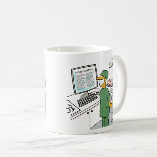 Mug Instructions pour la vérification des chirurgiens  (Devant droit)