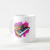 Mug Instrument de musique des années 90 en style Vinta (Devant gauche)