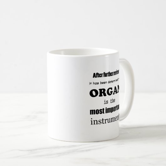Mug Instrument le plus important (Devant droit)