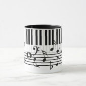 Mug Instruments à touches de piano (Centre)