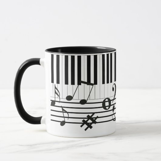 Mug Instruments à touches de piano (Gauche)