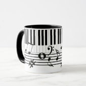 Mug Instruments à touches de piano (Devant gauche)