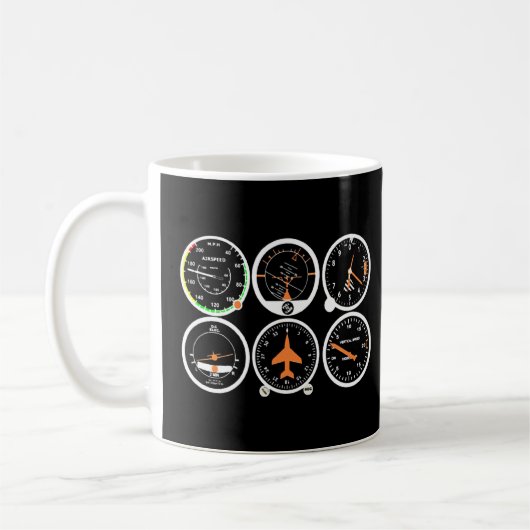 Mug Instruments de base de l'avion pilote (Gauche)