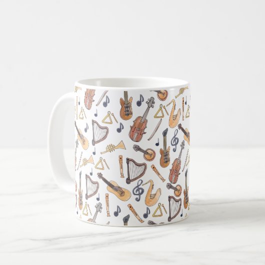 Mug Instruments de musique (Devant gauche)