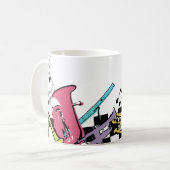 Mug Instruments de musique colorés (Devant gauche)