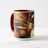 Mug Instruments de musique de nom personnalisé (Devant gauche)