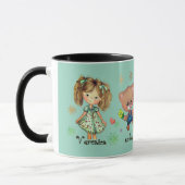 Mug Insupportable Sweet Teddy Bear et une fille Turquo (Gauche)