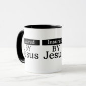 Mug Insured By Jesus Christian Faith Over Fear Coffee (Devant gauche)
