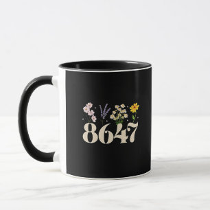 Mug intage 8647, Anti Trump, Floral Feminist, Subtle