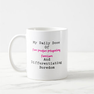 Mug Integrating Functions Differentiating Boredom Fun