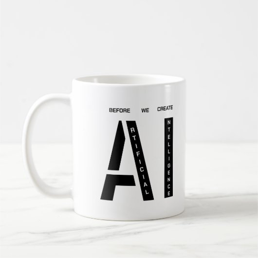 Mug Intelligence Artificielle moderne et simple (Gauche)