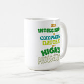 Mug Intelligence Naturelle Amusante Typographie Vintag (Devant droit)