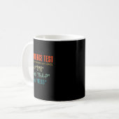 Mug Intelligence Test Adult Humor Funny Sarcasm Graphi (Devant gauche)