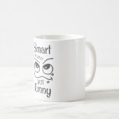 Mug Intelligent ça ne l'était pas mais drôle (Devant droit)